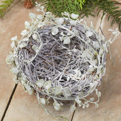 Frosted Artificial Bird's Nest