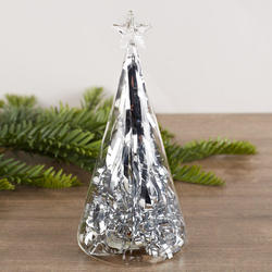 Light Up Glass Christmas Tree