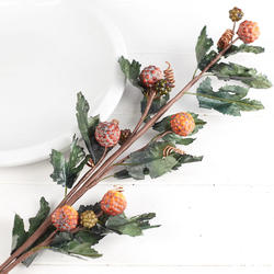 Brown and Orange Artificial Berries Spray
