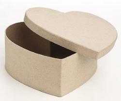 Heart Paper Mache Box