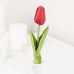 Realistic Artificial Red Tulip