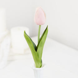 Realistic Artificial Light Pink Tulip