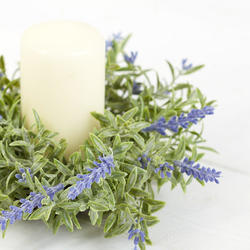 Artificial English Lavender Mini Wreath