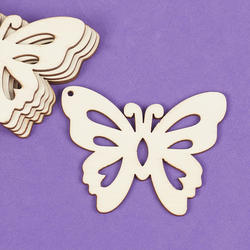 Wooden Spring Butterfly Ornaments