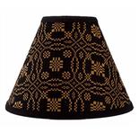 Black Lover's Knot Jacquard Lampshade