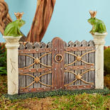Miniature Fairy Garden Frog Prince Double Gate Door