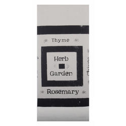 Light Grey Herb Garden Towel