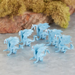 Set of Micro Mini Fantasy Ice Dragons
