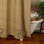 Old Crow Tea Dyed Shower Curtain