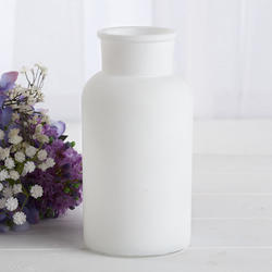 Frosted White Vase