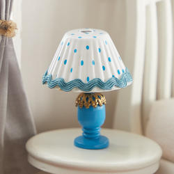 Dollhouse Miniature Blue Table Lamp Kit
