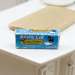 Dollhouse Miniature Jonny Cat Pan Liners Box