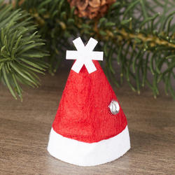 Miniature Red Felt Santa Hat
