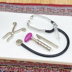 Miniature Miniature Doctors Set 5pc w/ Movable Syringe