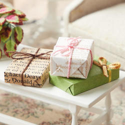 Miniature Wrapped Gift Boxes