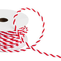 Red and White Twisted Wired Trim