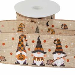 Halloween Gnomes Wired Ribbon