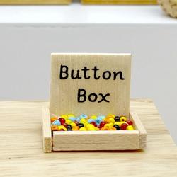 Dollhouse Miniature Button Box