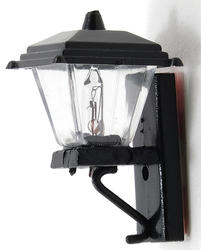 Dollhouse Miniature Black Coach Lamp