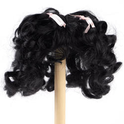 Monique Off-Black Synthetic Mohair Beri Shy Doll Wig