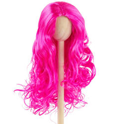 Monique Hot Pink Synthetic Mohair Ginger Doll Wig