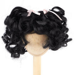 Monique Off-Black Synthetic Mohair Beri Shy Doll Wig