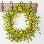 Yellow Artificial Forsythia Spring Wreath