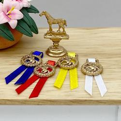 Miniature Horse Trophy and Ribbons Set