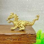 Miniature Gold Dragon Statue