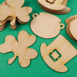 Unfinished Wood St Patrick's Day Cutouts
