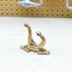 Dollhouse Miniature Brass Coat Hook