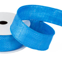 Ice Blue Nylon Water Resistant Wired Edge Ribbon