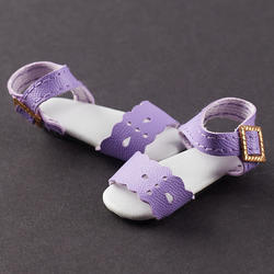 Monique Purple Summer Floral Doll Sandals