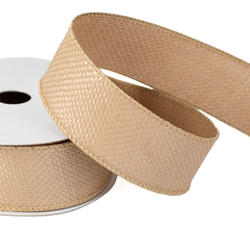 Natural Nylon Water Resistant Wired Edge Ribbon