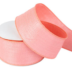 Coral Nylon Water Resistant Wired Edge Ribbon