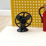 Dollhouse Miniature Black Fan