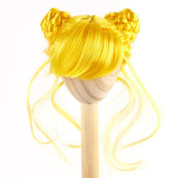 Monique Synthetic Mohair Yellow Lucky Doll Wig