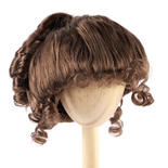Monique Synthetic Mohair Brown Black Annabelle Doll Wig