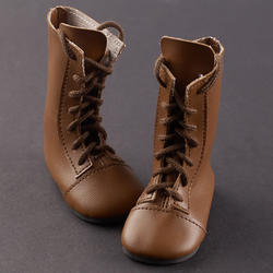 Monique Brown Laced-Up Doll Boots