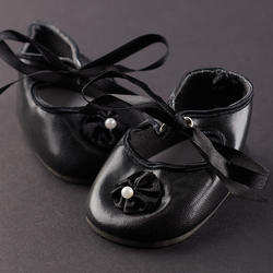 Monique Black German Style Doll Shoes