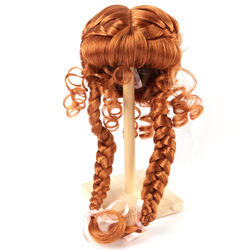 Monique Modacrylic Carrot Red Violet Doll Wig