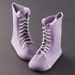 Monique Purple Suede Laced Up Doll Boots