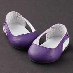 Monique Dark Purple Sleek Side Cut Outs Doll Shoes