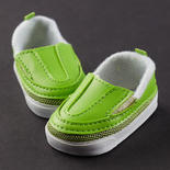 Monique Lime Green Sporty Clog Doll Shoes
