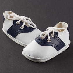 Monique Navy Blue and White Saddle Oxford Doll Shoes