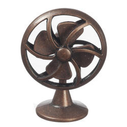 Dollhouse Miniature Table Fan with Antique Bronze Finish