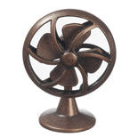 Dollhouse Miniature Table Fan with Antique Bronze Finish
