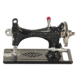 Dollhouse Miniature Black Sewing Machine