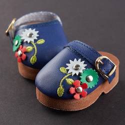 Monique Navy Bunch Of Blooms Doll Clogs