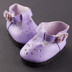 Monique Purple Modern T-Strap Doll Shoes